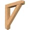 Ekena Millwork Traditional Arts and Crafts Smooth Bracket w/ Offset Brace, Western Red Cedar, 7 1/2"W x 40"D x 44"H BKT0806X40X44TRA03SWR - alternate 1